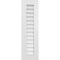 Ekena Millwork Vertical Surface Mount PVC Gable Vent: Non-Functional, w/ 3-1/2"W x 1"P Standard Frame, 12"W x 42"H GVPVE12X4201SN - alternate 1